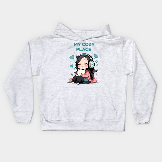 My Cozy Place. Kids Hoodie by ImativaDesign